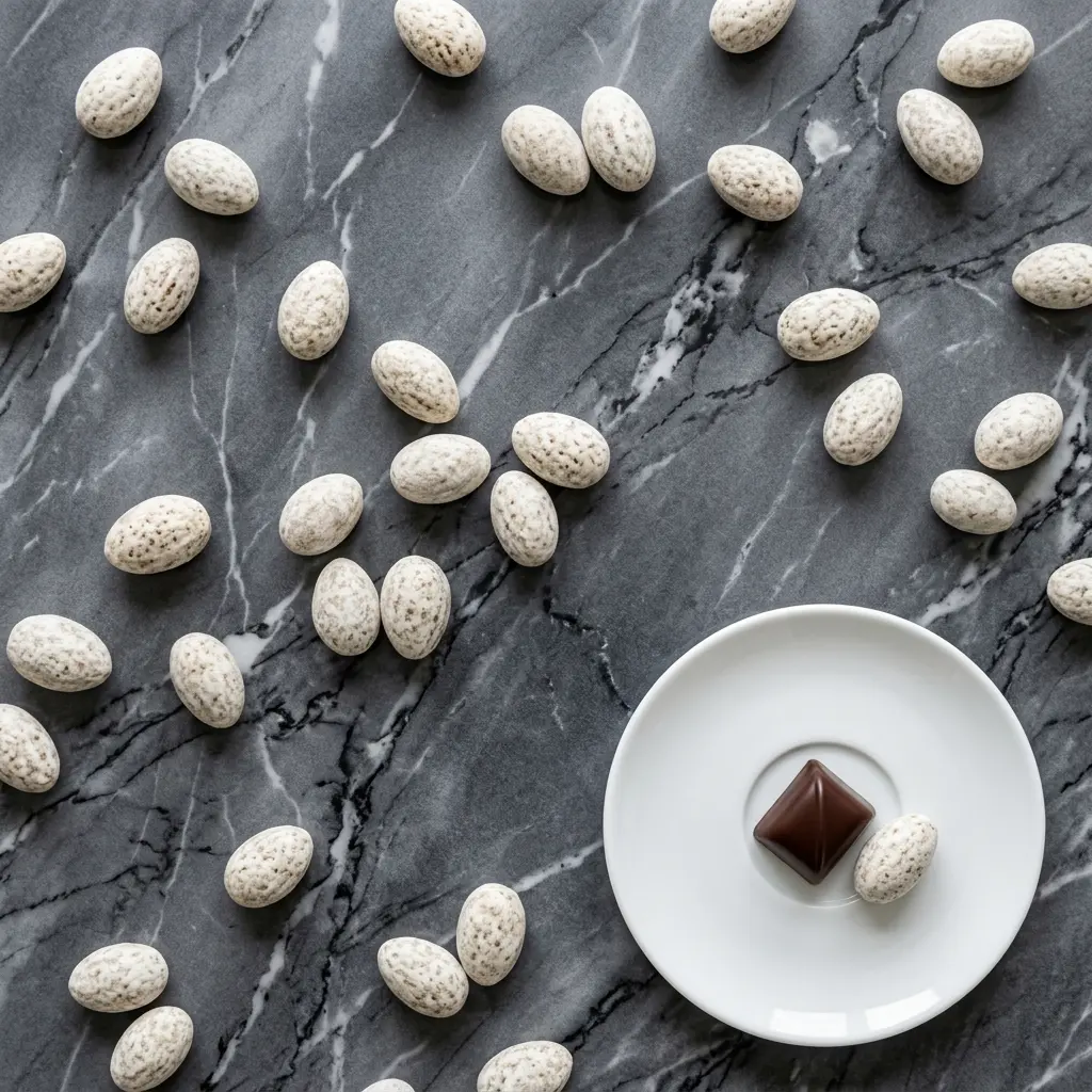 AI Generated Oreo Almond Flat Lay Shot.webp